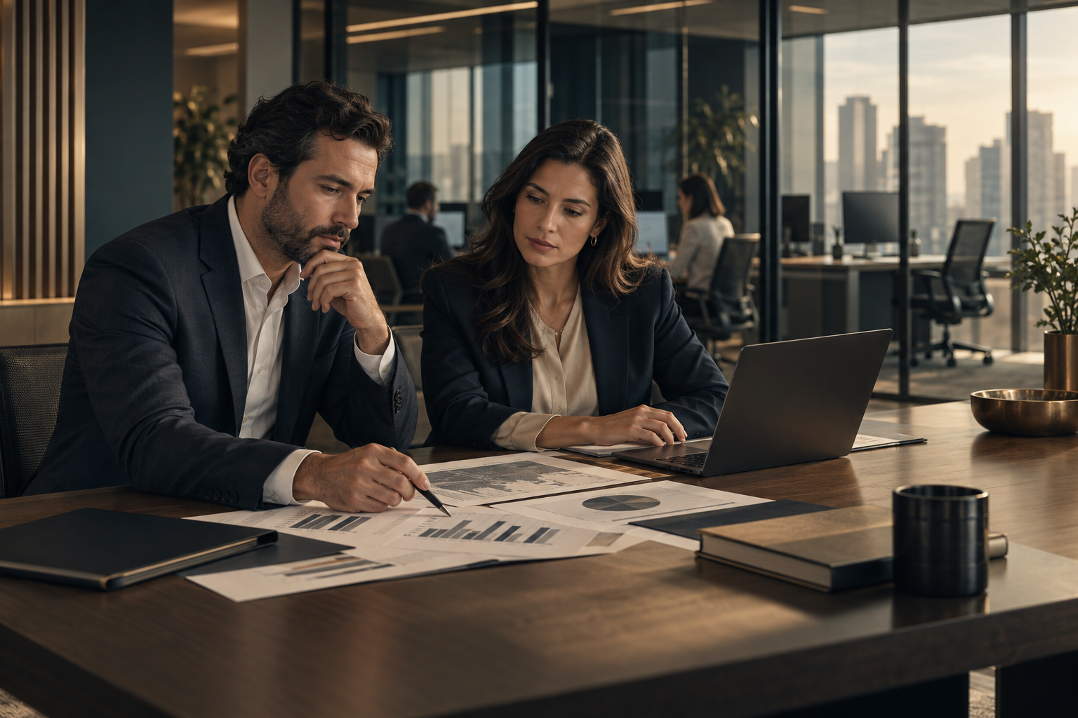 Sócios de consultoria de investimentos analisam custos e capacidade operacional antes de ampliar a equipe.
