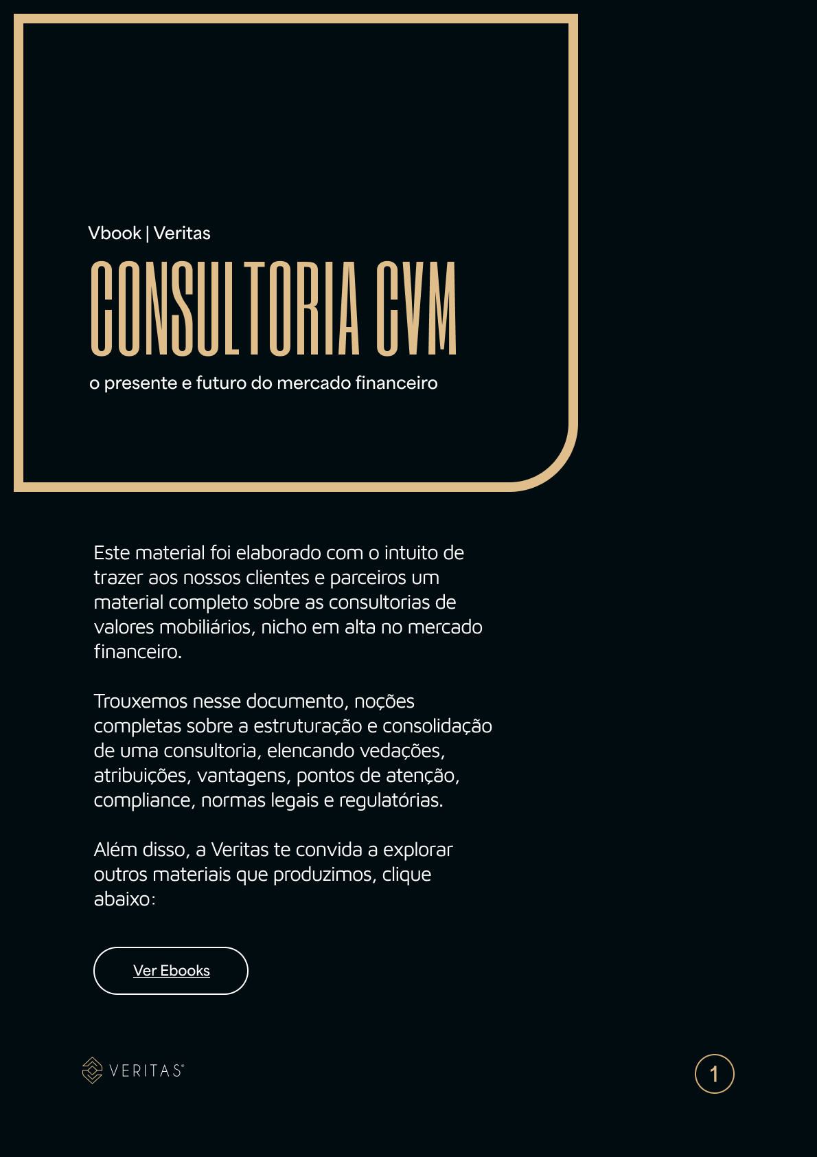 Página do material Consultoria CVM: o presente e futuro do mercado financeiro