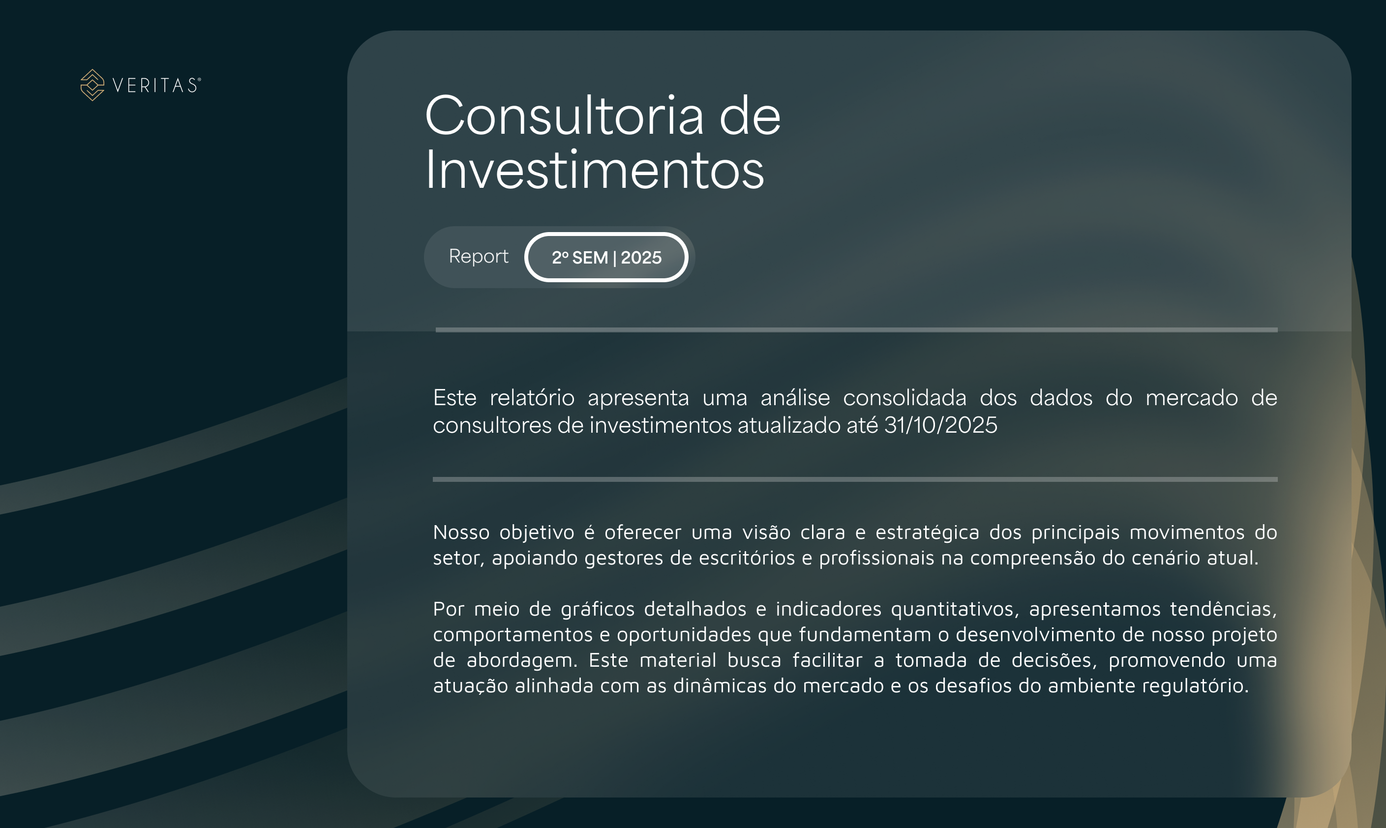 Página do material Report Consultoria de Investimentos — 2º Semestre 2025