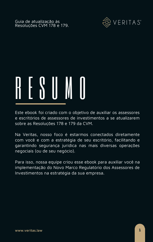 Página do material Novo Marco Regulatório dos Assessores de Investimentos